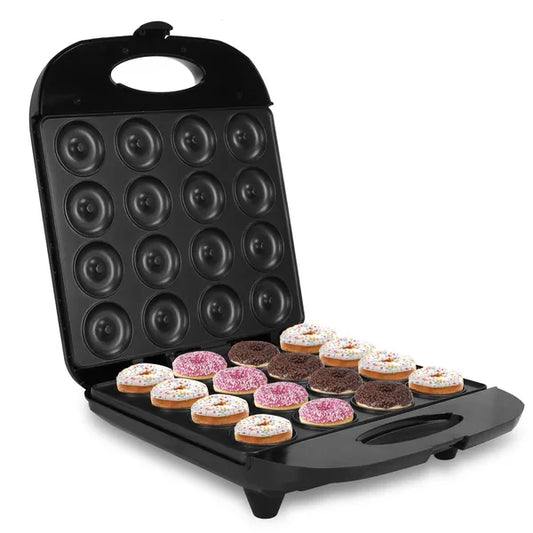 Mini Donut Maker Machine – 16 Donut Holes, Non-Stick Plates & Double-Sided Heating