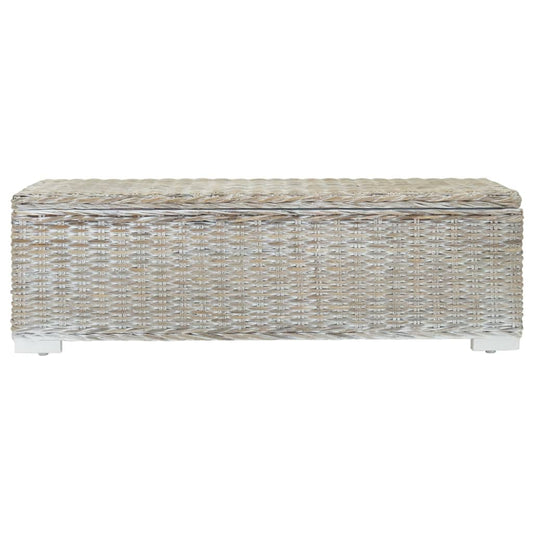 Opbergbox 110 Cm Natuurlijk Kubu Rattan & Massief Mahoniehout