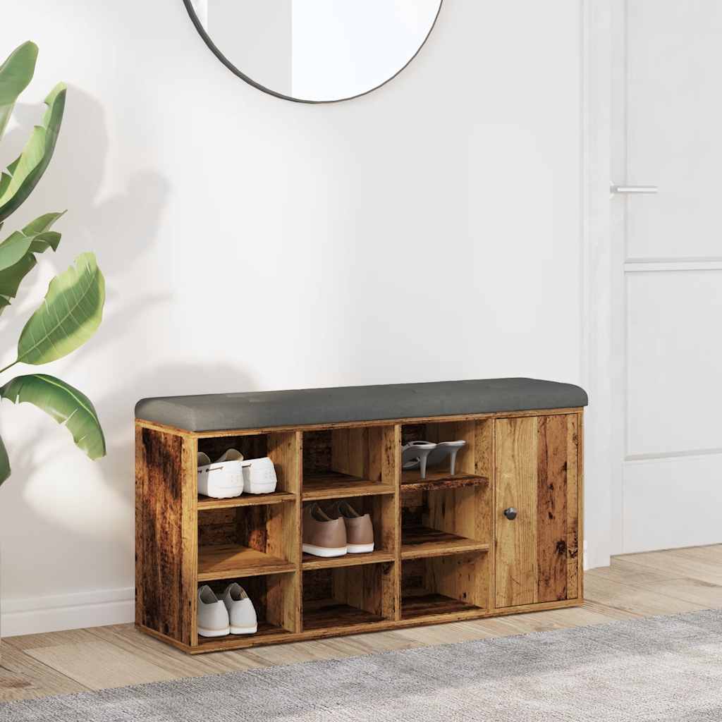 Schoenenbank 102X32X50 Cm Bewerkt Hout