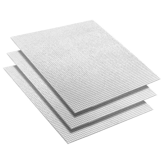 Spiegelmozaïek Tegel Geometrisch 3 Pcs Zilver 30 X 30 Cm Glas