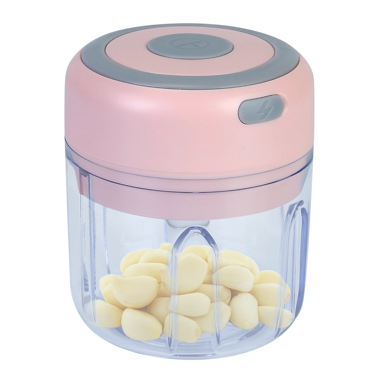 Mini Electric Garlic Chopper 8.45OZ Cordless Garlic Mincer Food Chopper Rechargeable Food Blender Chili Nut Onion Pepper Meat Ginger Food