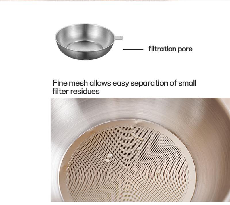 304 Stainless Steel Oil Filter Pot with Fine Strainer & Frying Basket – 67oz