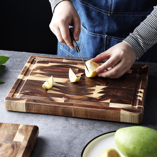 Yam Planet™ Solid Acacia Wood Cutting Board