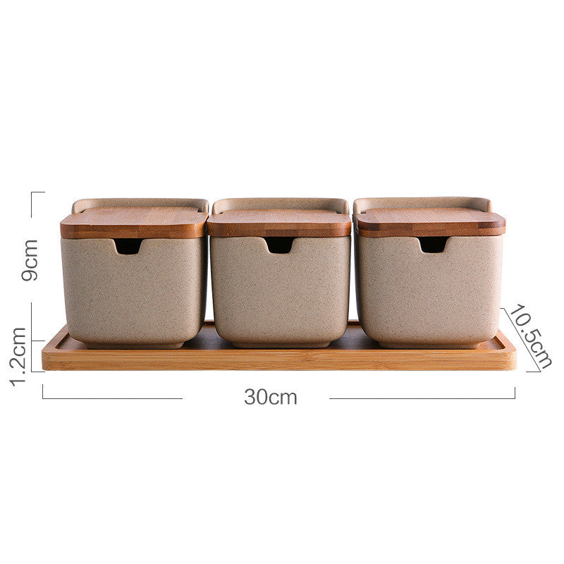 Yam Planet™ Japanese Minimal Clamshell Ceramic Seasoning Box