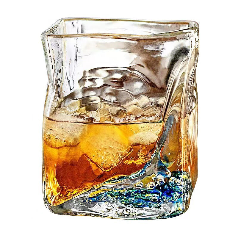 Yam Planet™ Transparent Irregular Niche Whisky Glasses