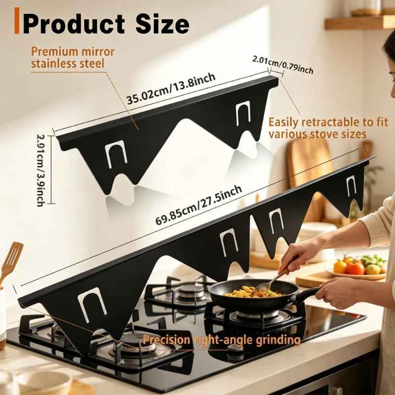 Stainless Steel Stove Gap Covers