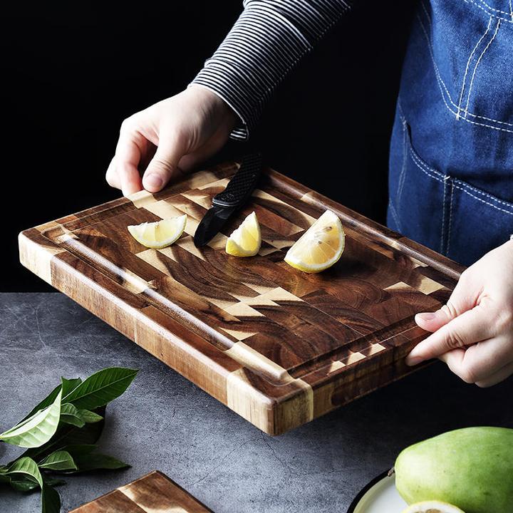 Yam Planet™ Solid Acacia Wood Cutting Board