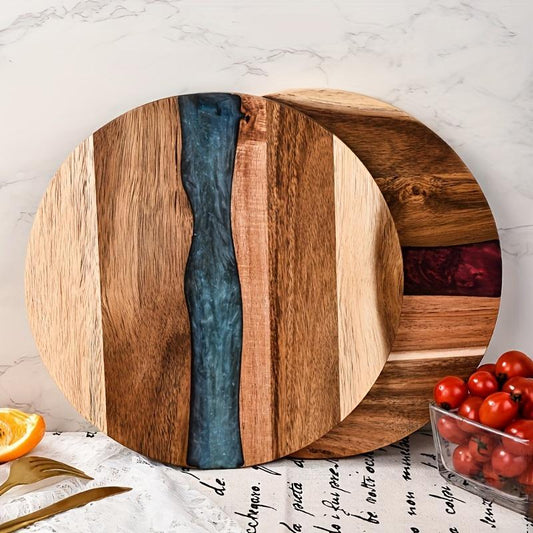 Yam Planet™Acrylic Wood Resin Round Cutting Board