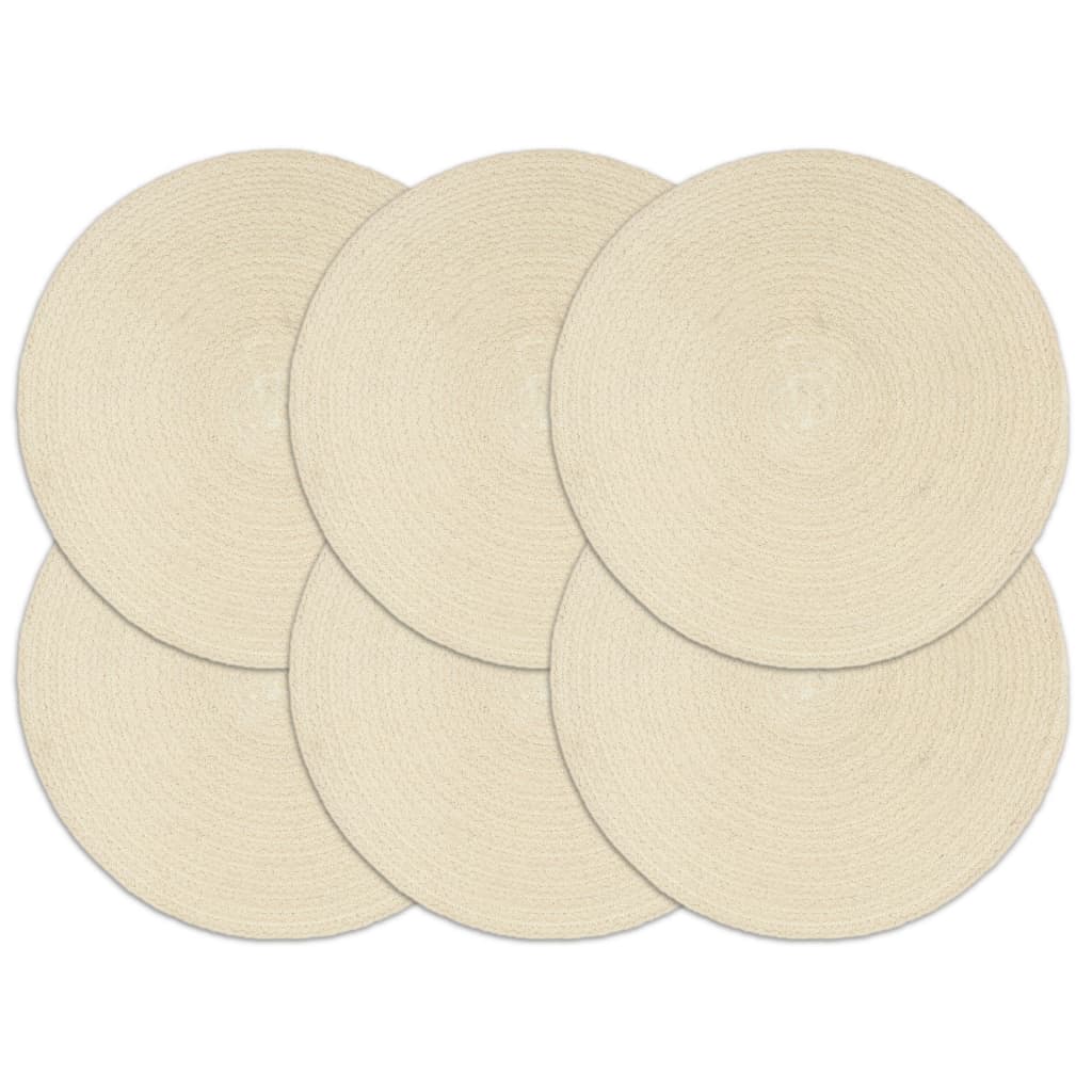 Placemats Rond 38 Cm Natuurlijk