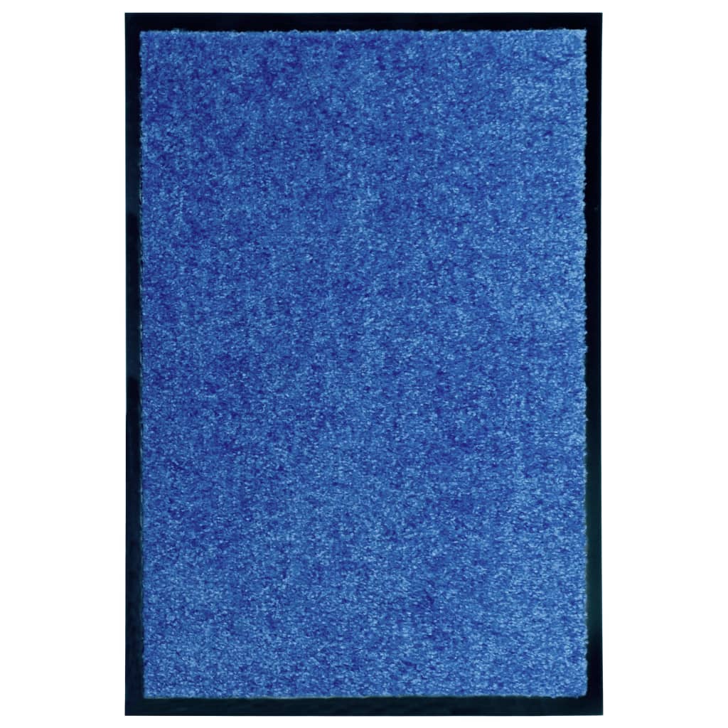 Deurmat Anders En Zwart Polyamide En Pvc Blauw
