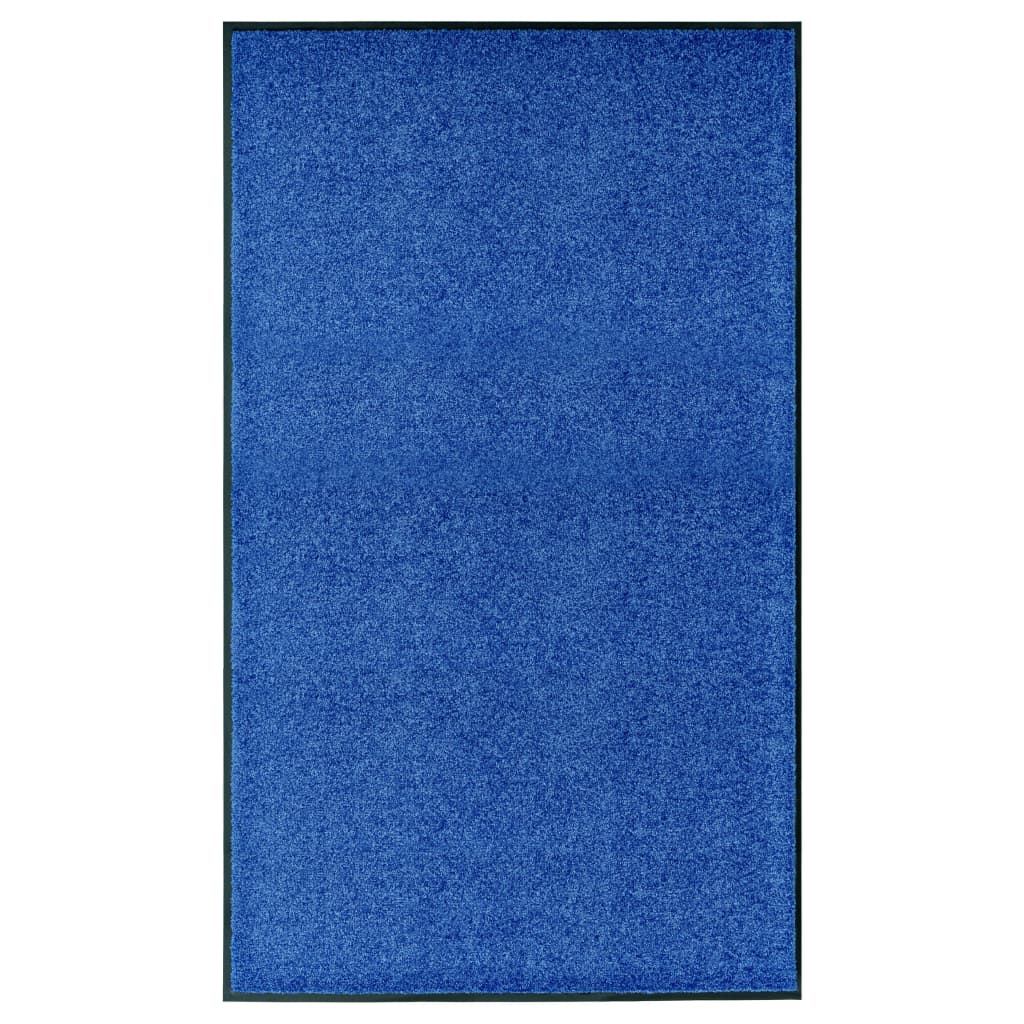 Deurmat Anders En Zwart Polyamide En Pvc Blauw
