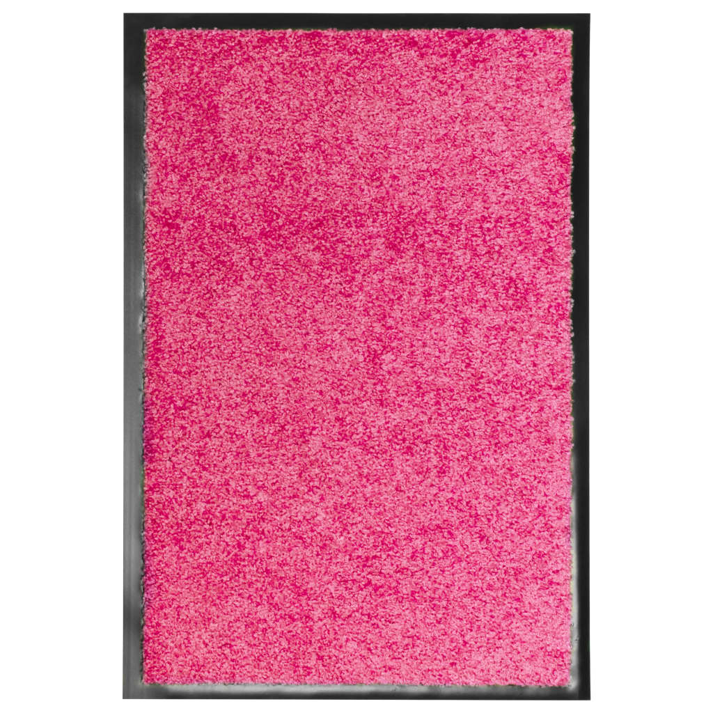 Deurmat Anders En Zwart Polyamide En Pvc Roze