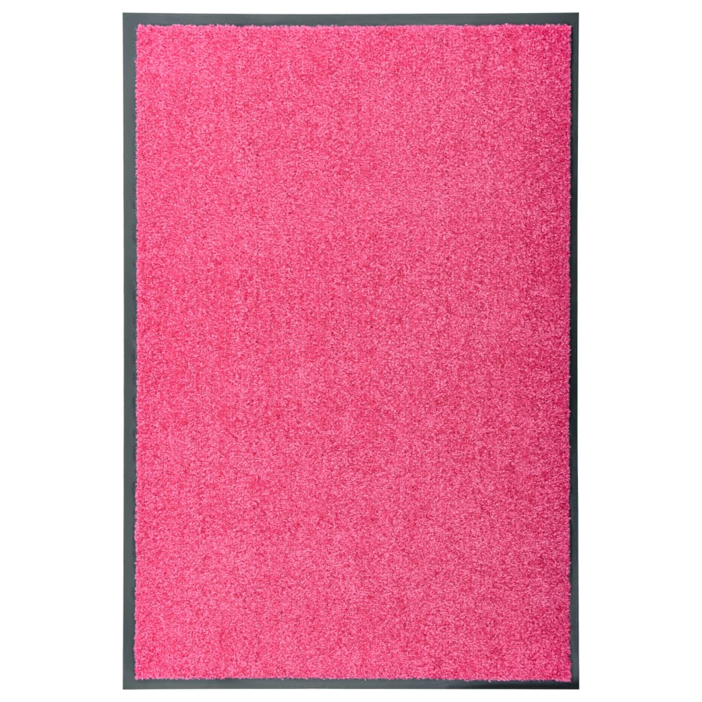 Deurmat Anders En Zwart Polyamide En Pvc Roze