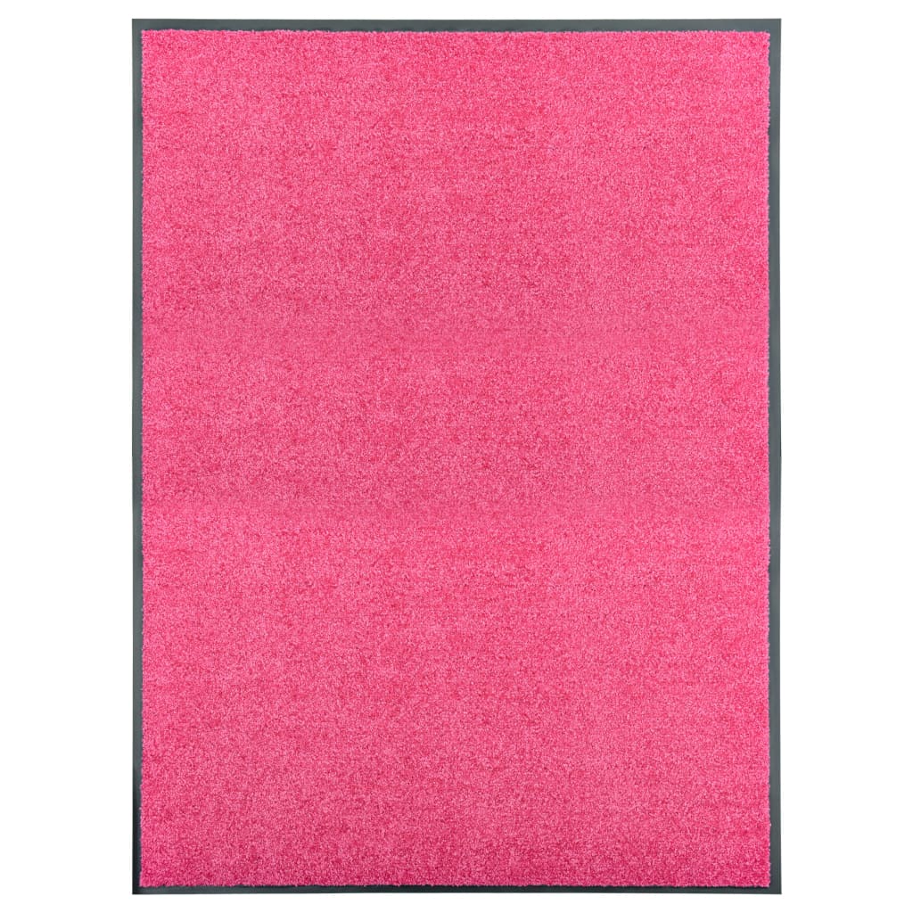 Deurmat Anders En Zwart Polyamide En Pvc Roze