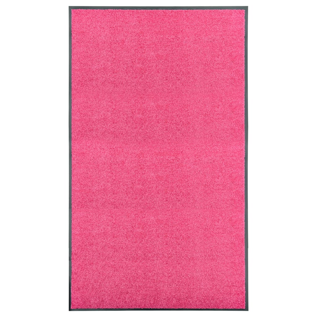 Deurmat Anders En Zwart Polyamide En Pvc Roze