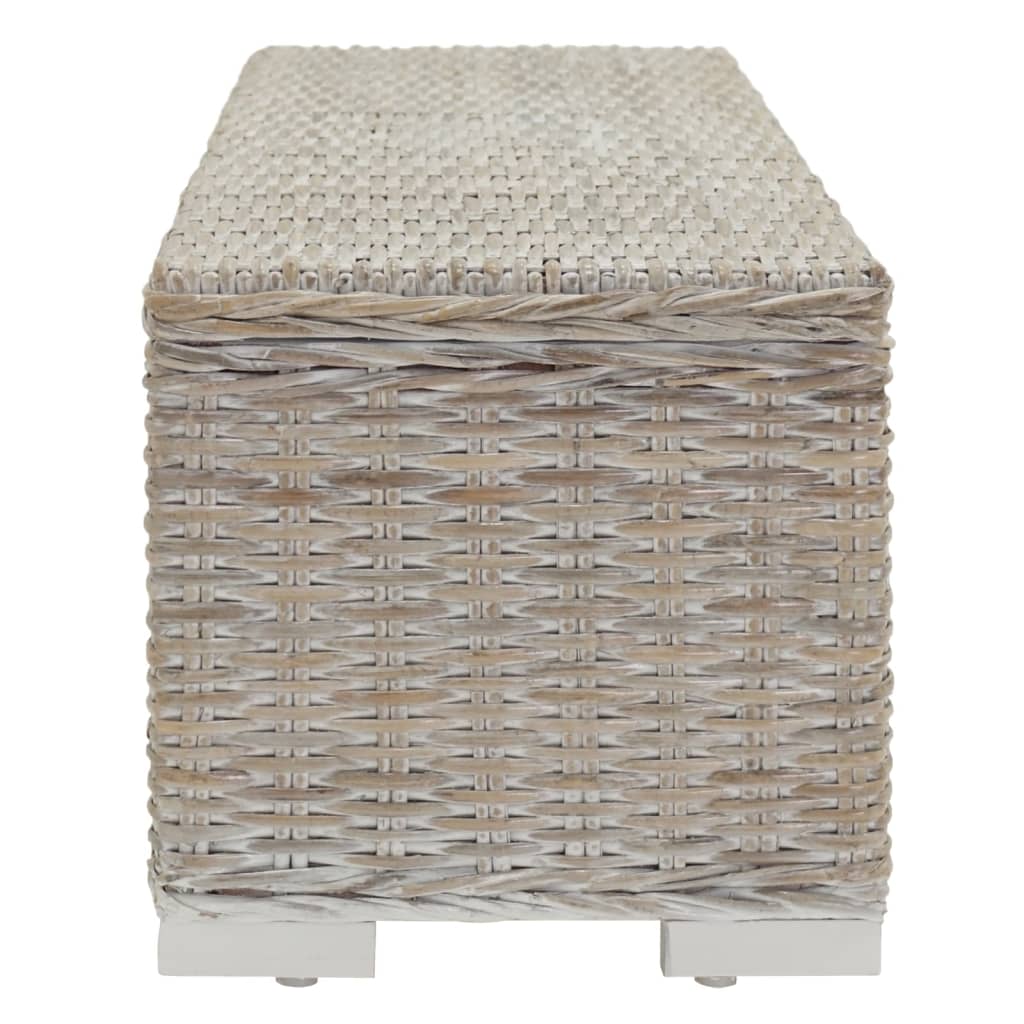 Opbergbox 110 Cm Natuurlijk Kubu Rattan & Massief Mahoniehout