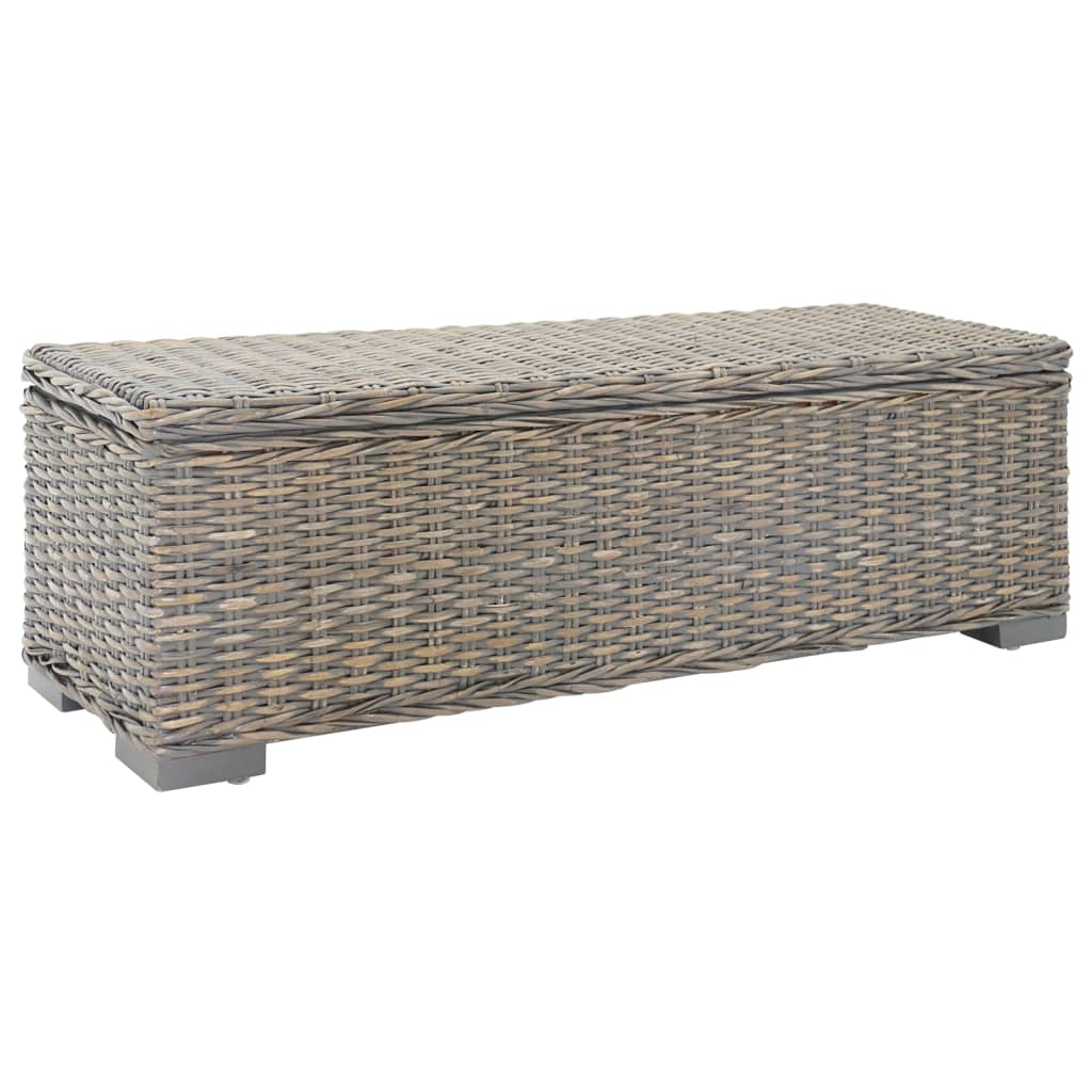 Opbergbox 110 Cm Natuurlijk Kubu Rattan & Massief Mahoniehout
