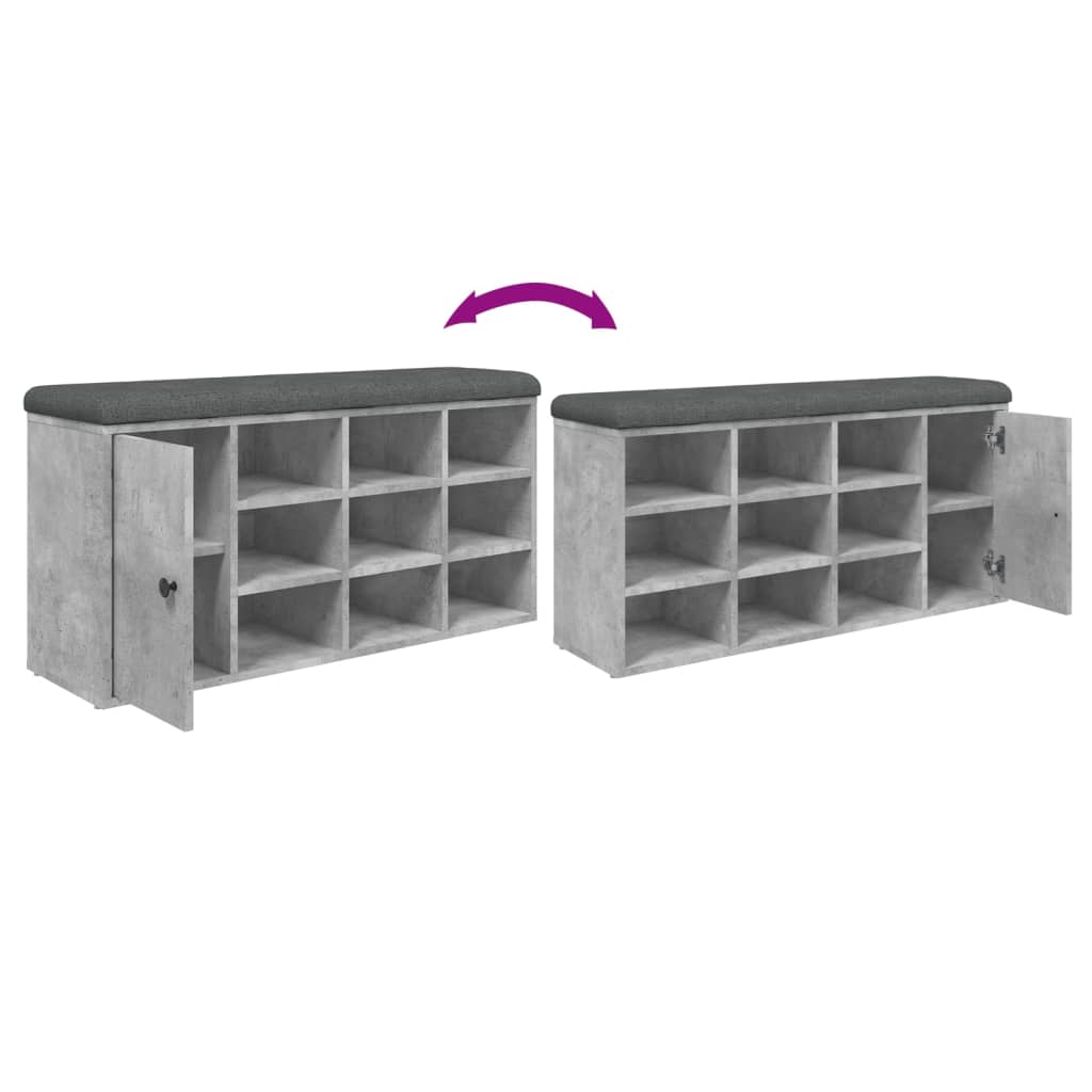 Schoenenbank 102X32X50 Cm Bewerkt Hout