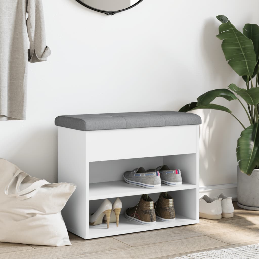 Schoenenbank 62X32X50 Cm Bewerkt Hout