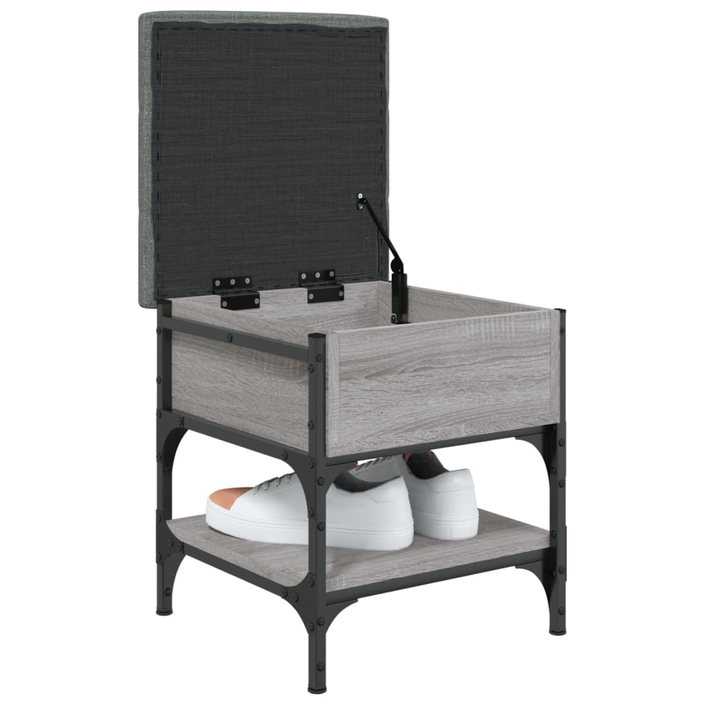 Schoenenbank Bewerkt Hout Eikenkleurig