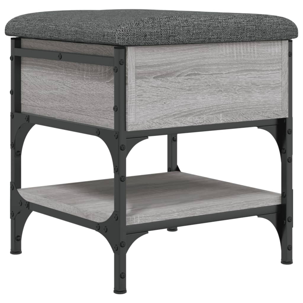 Schoenenbank Bewerkt Hout Eikenkleurig