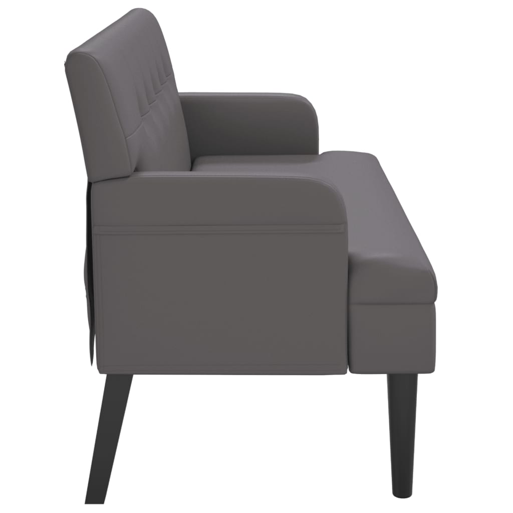 Bankje Met Rugleuning 112X65,5X75 Cm Kunstleer