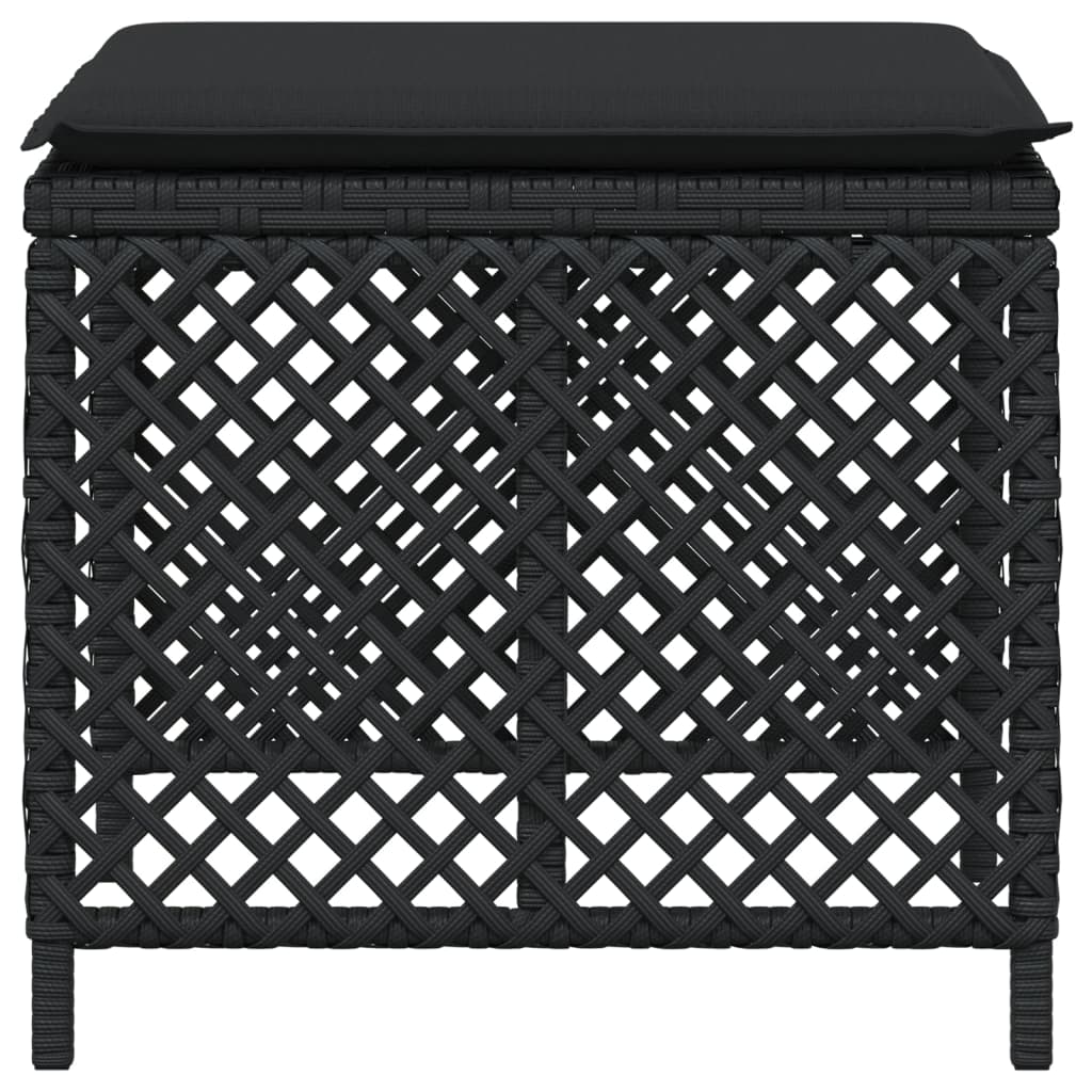 Tuinkrukken Met Kussens 41X41X36 Cm Poly Rattan