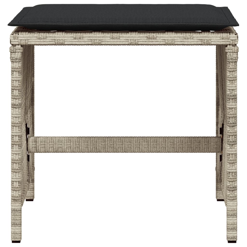 Tuinkrukken Met Kussens 41X41X36 Cm Poly Rattan