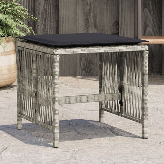 Tuinkrukken Met Kussens 41X41X36 Cm Poly Rattan
