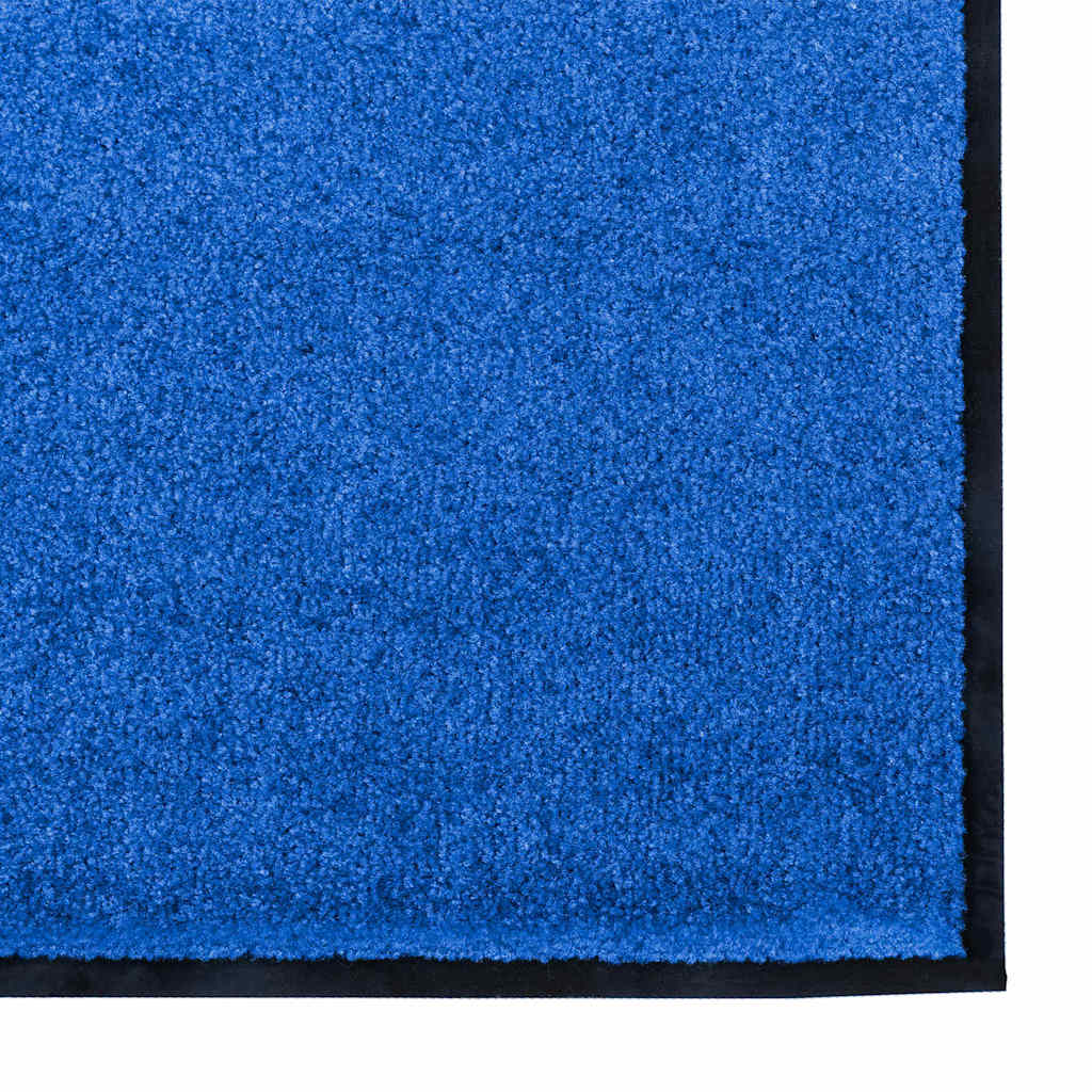 Deurmat Anders En Zwart Polyamide En Pvc Blauw