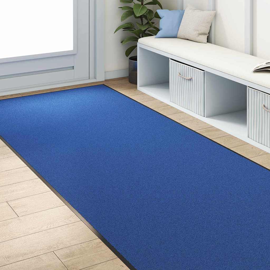Deurmat Anders En Zwart Polyamide En Pvc Blauw