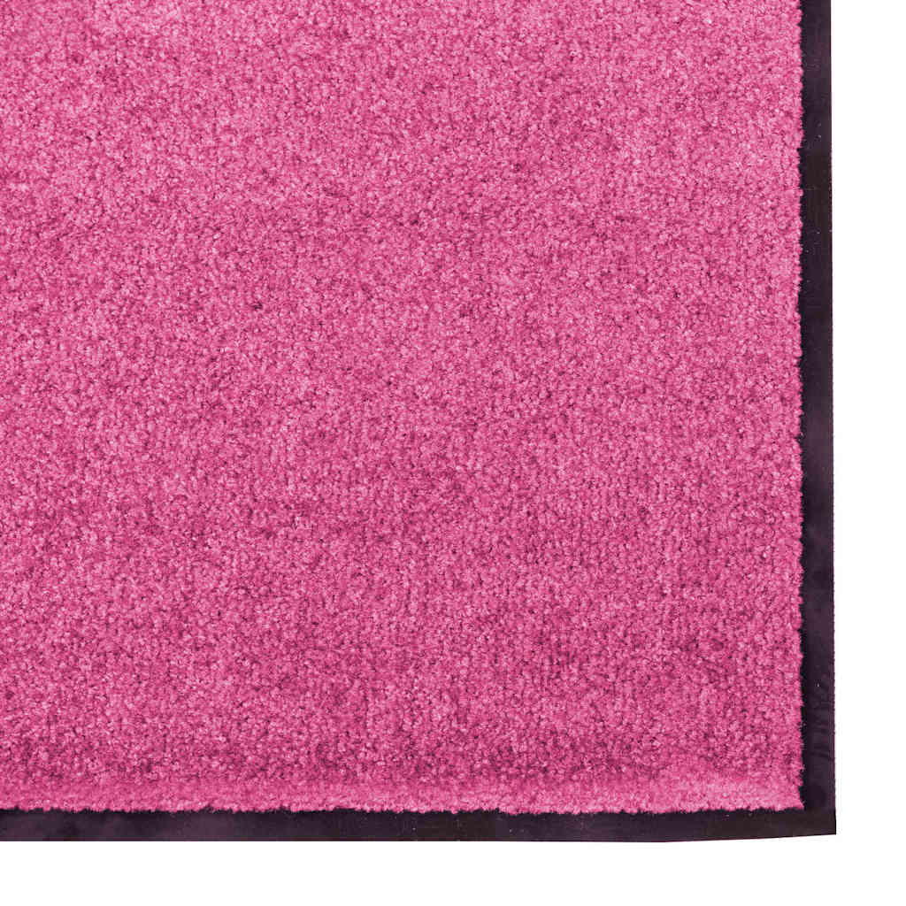 Deurmat Anders En Zwart Polyamide En Pvc Roze
