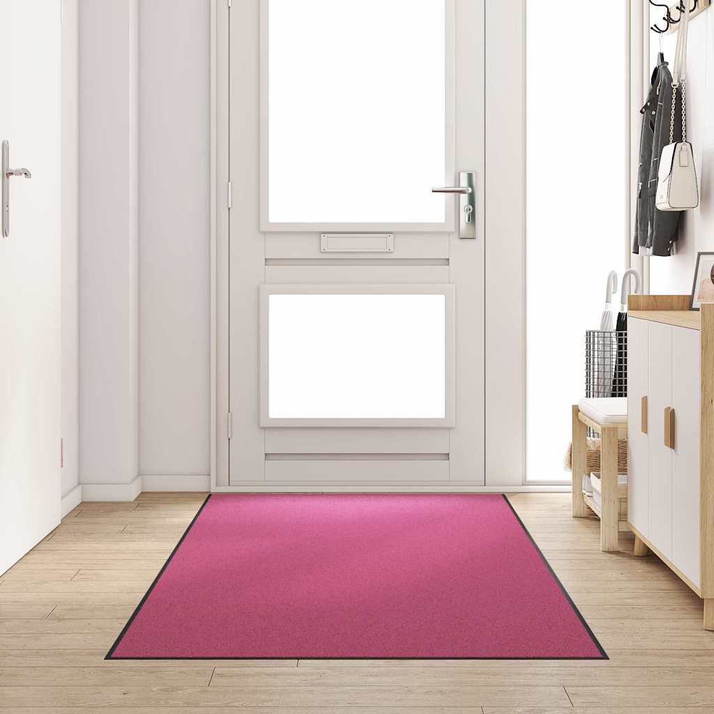 Deurmat Anders En Zwart Polyamide En Pvc Roze
