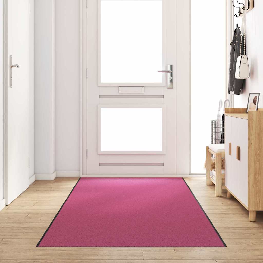 Deurmat Anders En Zwart Polyamide En Pvc Roze