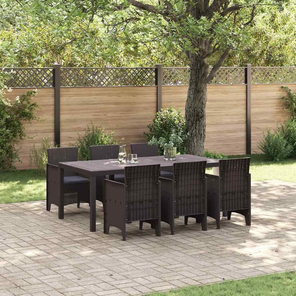 Tuin Eetset 7 Pcs Polt Riet