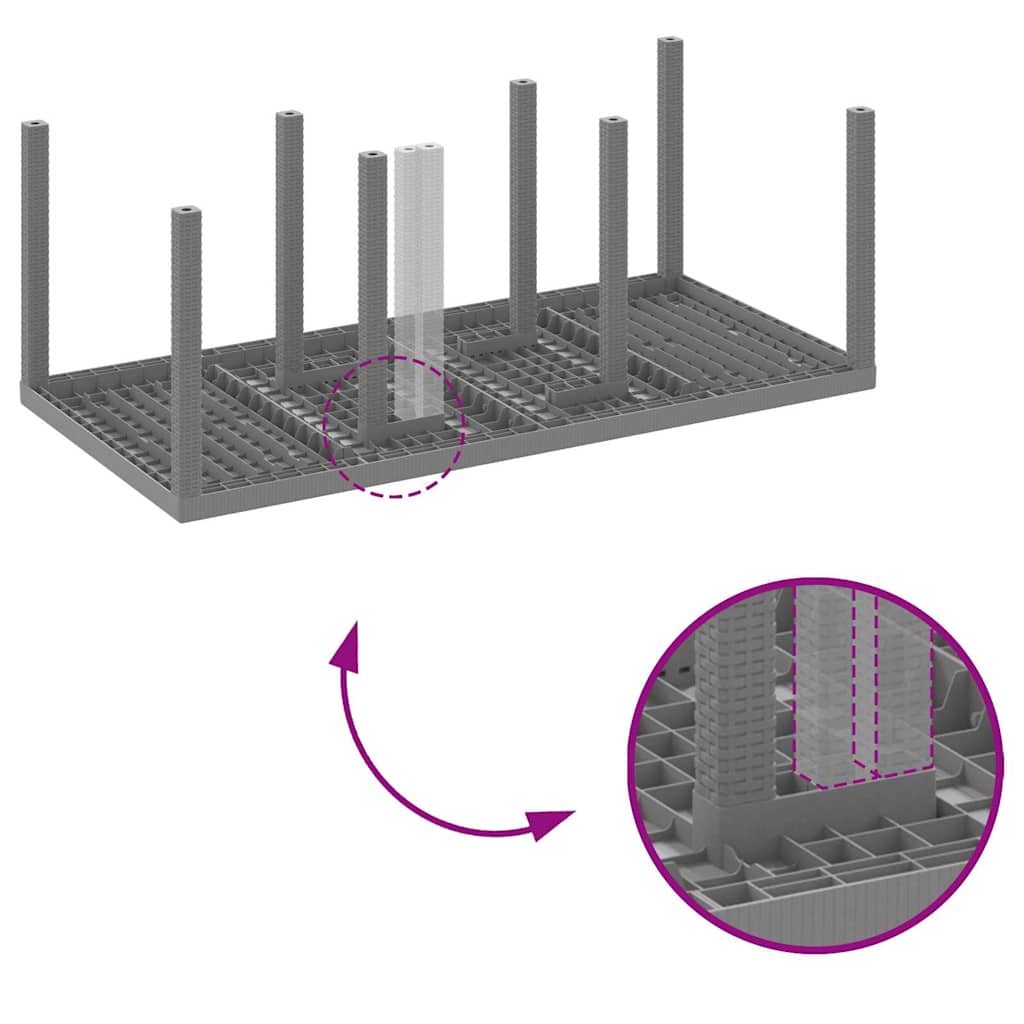 Tuin Eetset 7 Pcs Polt Riet