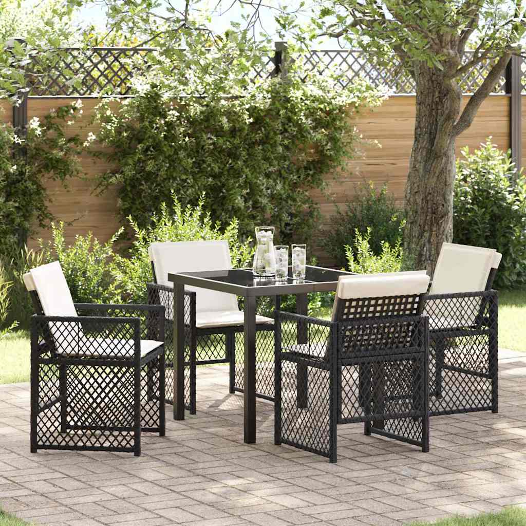 Tuin Eetset 5 Pcs Poly Rattan