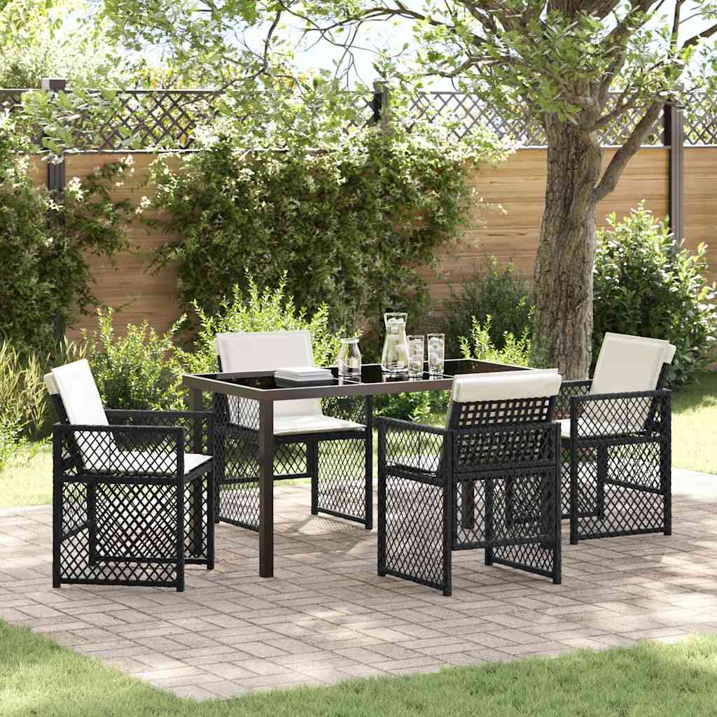 Tuin Eetset 5 Pcs Poly Rattan