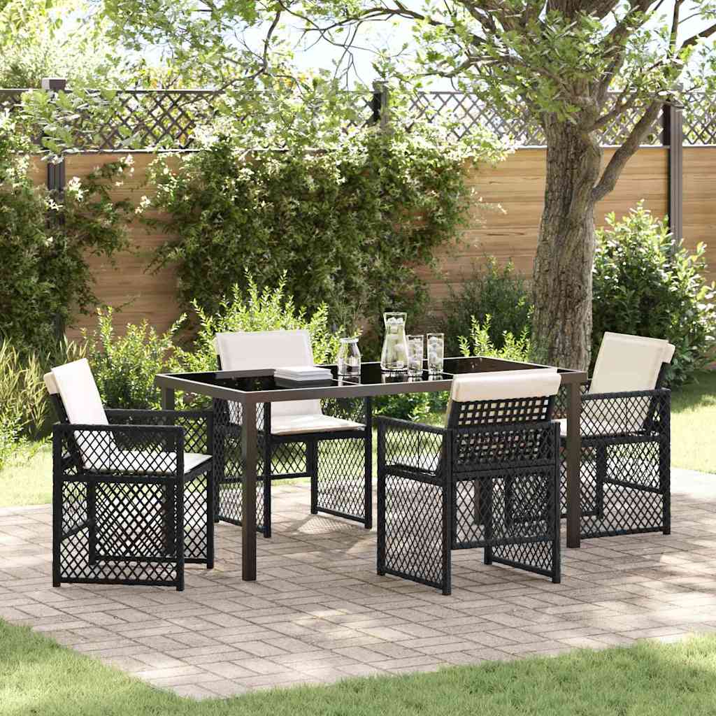 Tuin Eetset 5 Pcs Poly Rattan