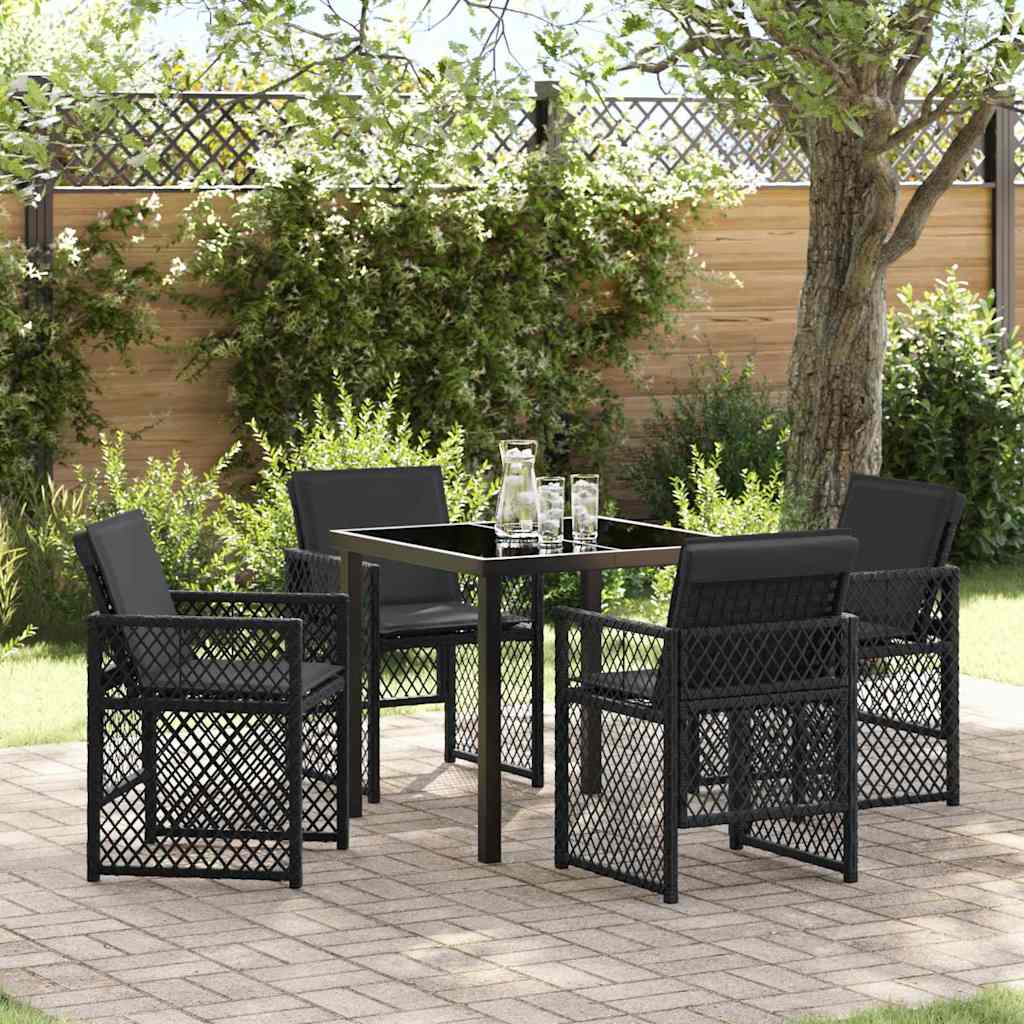 Tuin Eetset 5 Pcs Poly Rattan