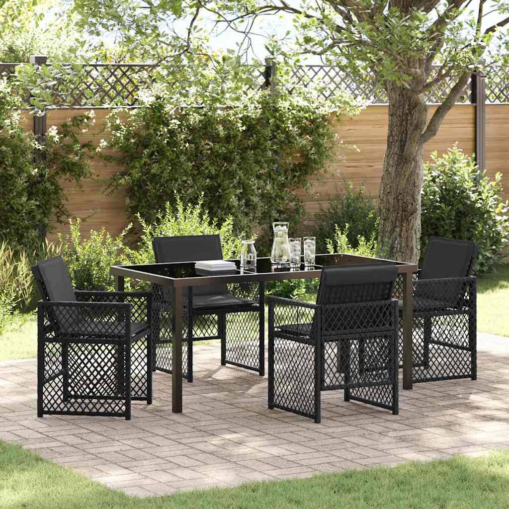 Tuin Eetset 5 Pcs Poly Rattan