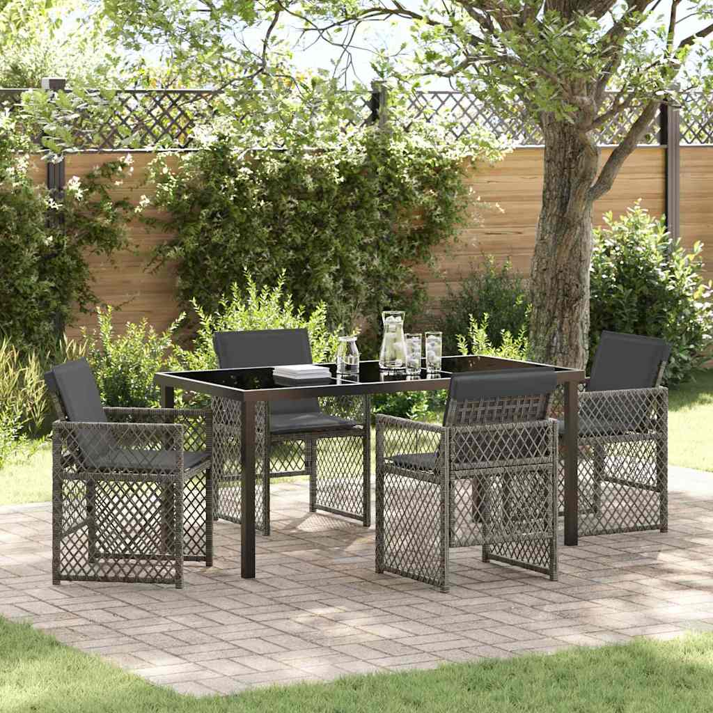 Tuin Eetset 5 Pcs Poly Rattan