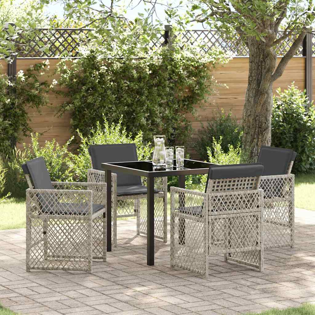 Tuin Eetset 5 Pcs Poly Rattan