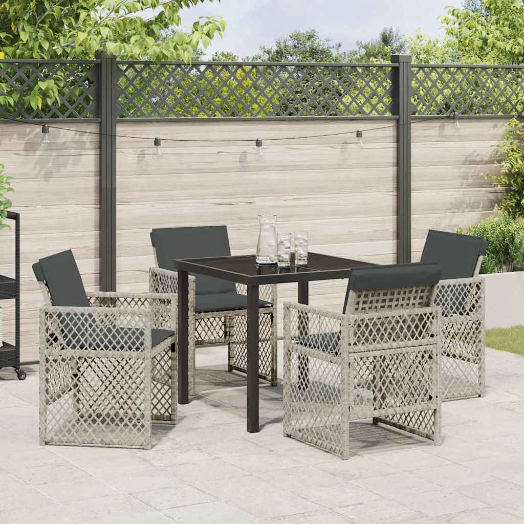 Tuin Eetset 5 Pcs Poly Rattan
