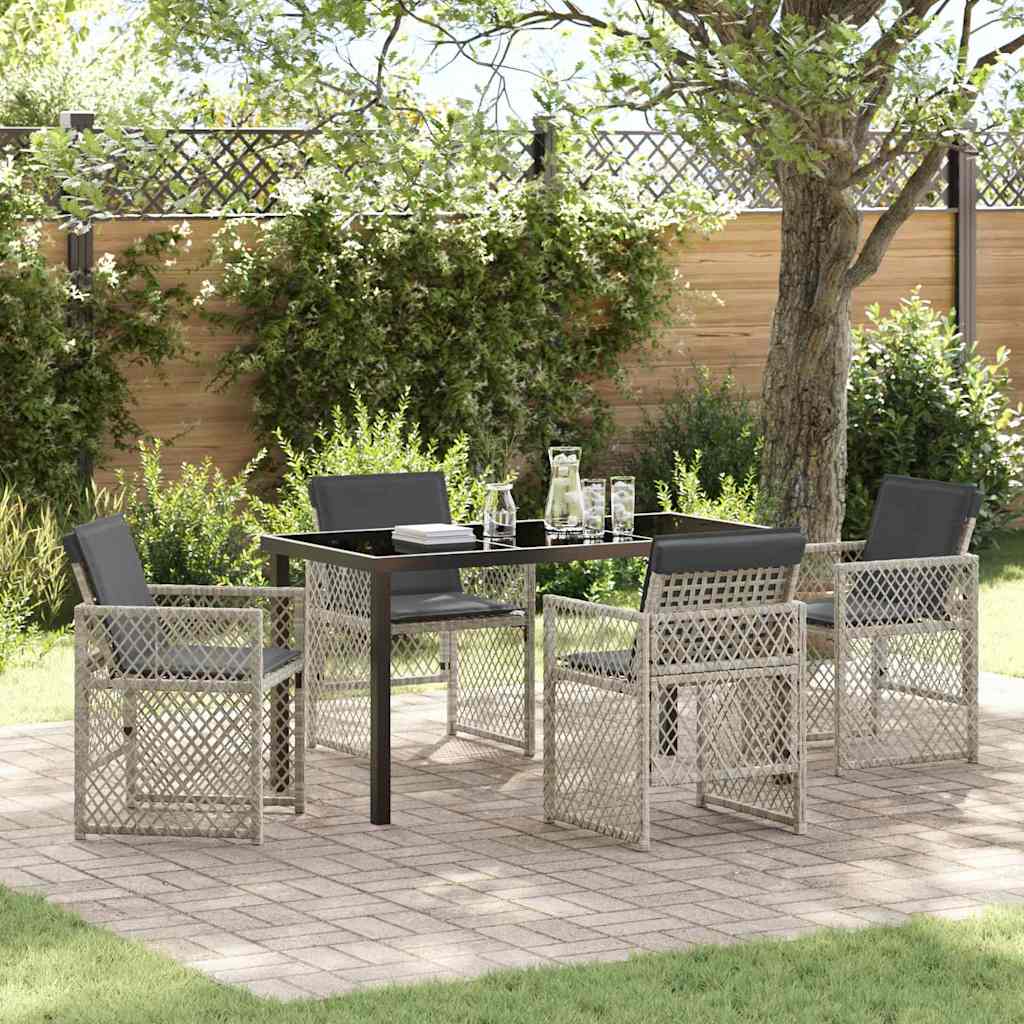 Tuin Eetset 5 Pcs Poly Rattan