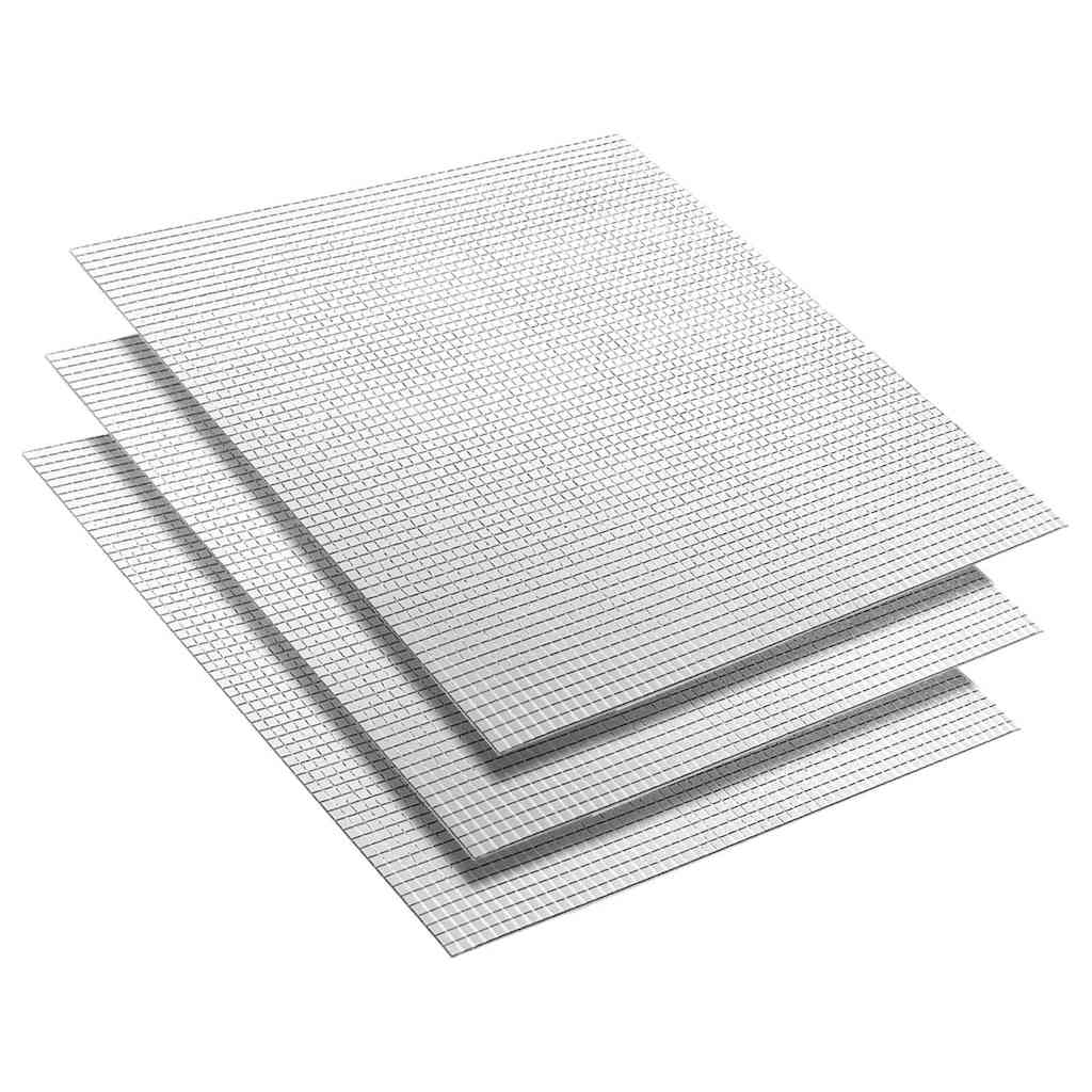 Spiegelmozaïek Tegel Geometrisch 3 Pcs Zilver 30 X 30 Cm Glas