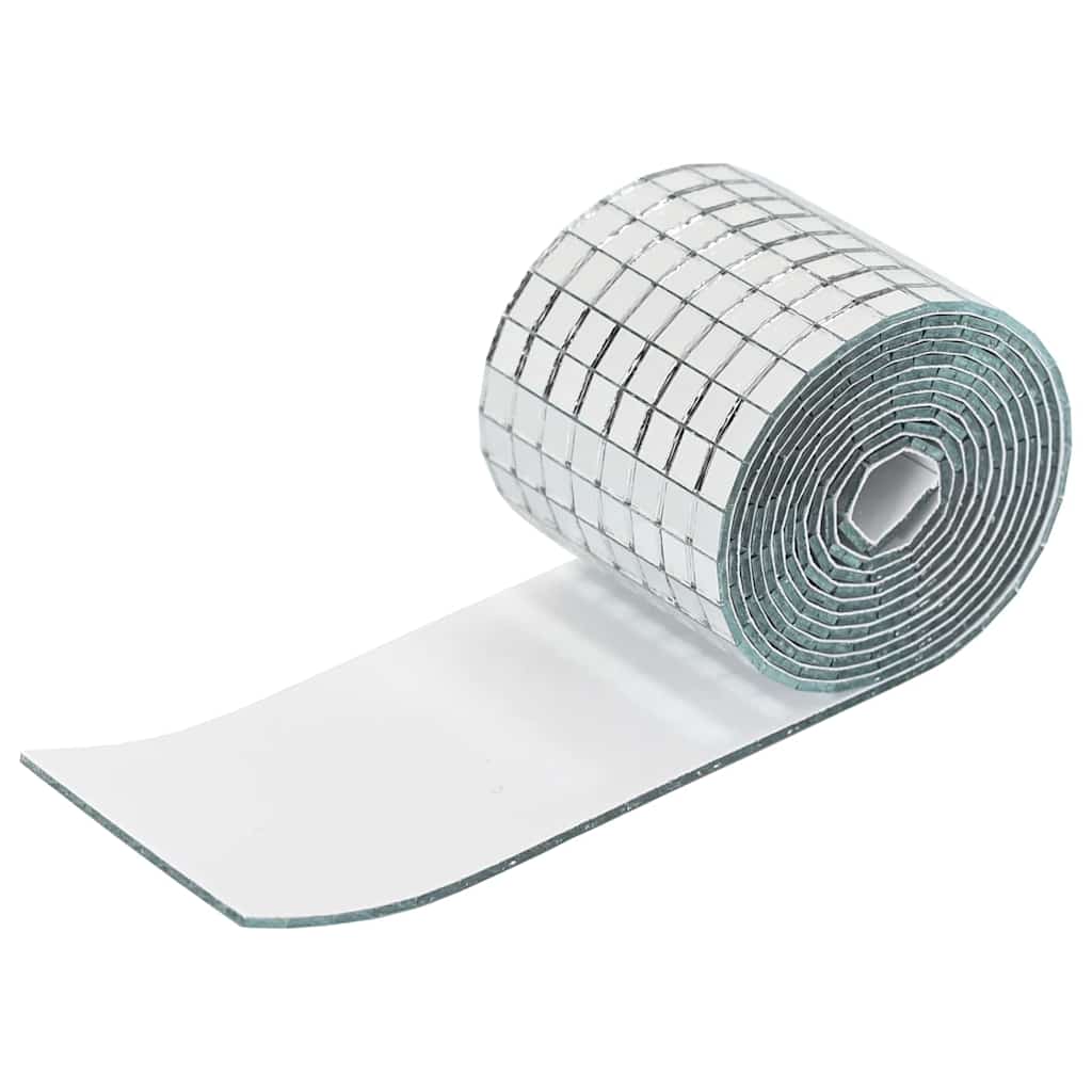 Spiegelmozaïek Tegel Geometrisch 3 Pcs Zilver 100 X 4 Cm Glas