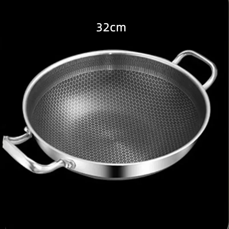 Yam Planet™-304 Stainless Steel Non Stick Wok Pan 32cm