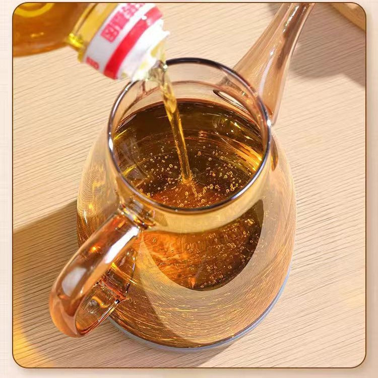 Yam Planet™ Borosilicate Glass Oil Dispenser with Anti-Drip Spout